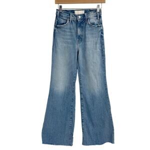 Mother Superior Lil' Mother Lil' Hustler Roller Fray Wide Leg Jeans Size 24